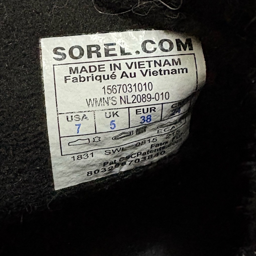 Sorel Ladies Tivoli Winter Boots Size 7 - Picture 6 of 7